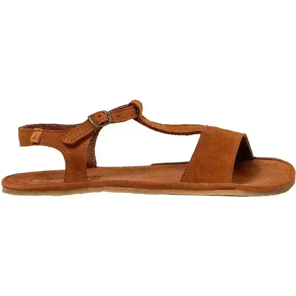 El Naturalista - Satya Cuero - Sandalias barefoot de nobuck marrones para mujer