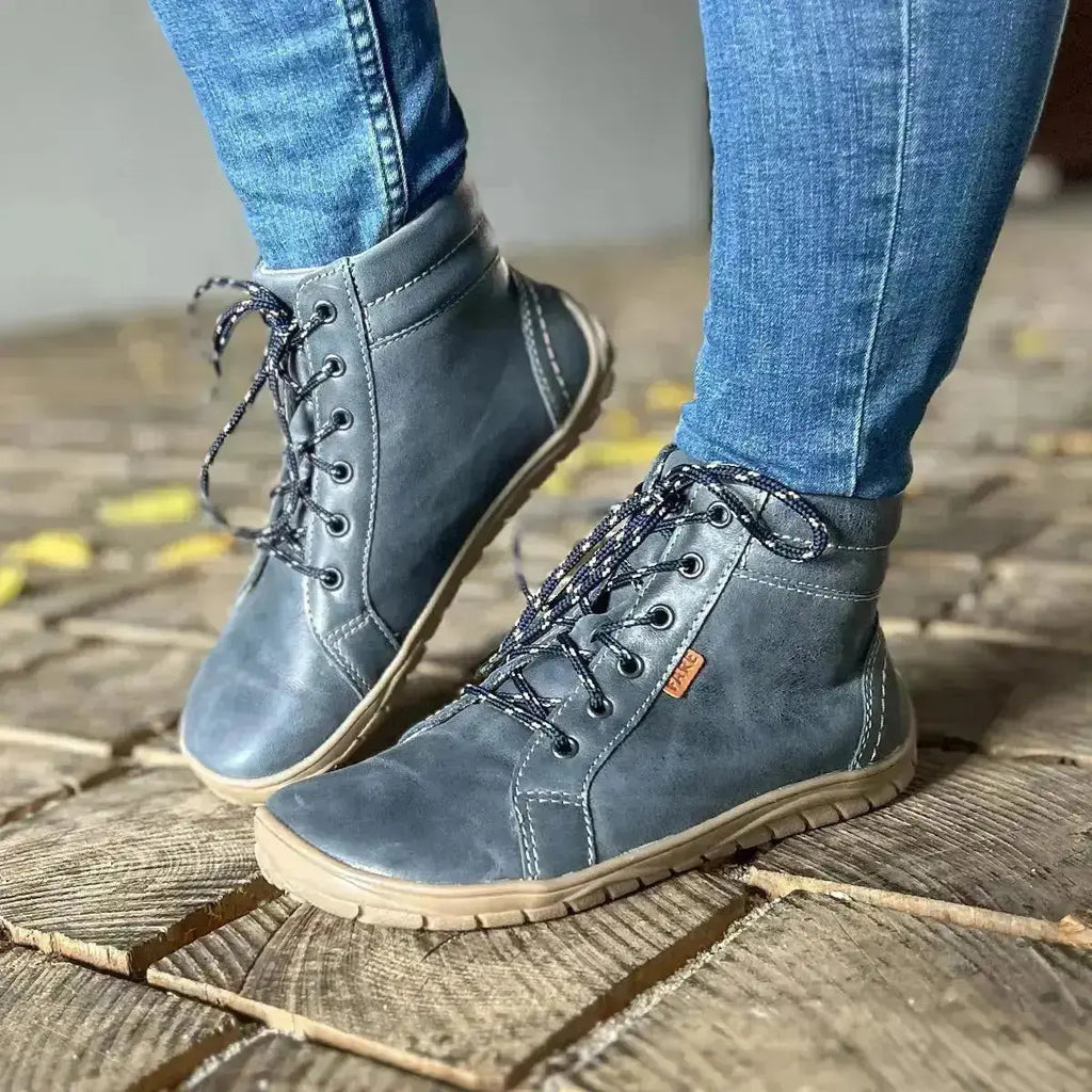 Fare Bare - AVILA Tout au long de l'année en jean - Bottines barefoot basses non doublées