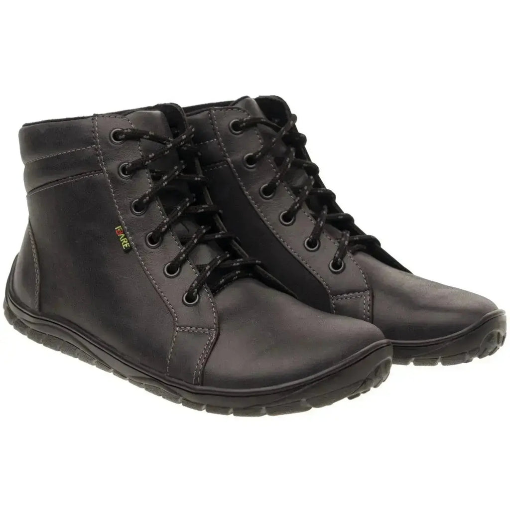 Fare Bare - AVILA All Year Leon Black - Botines barefoot bajos sin forro