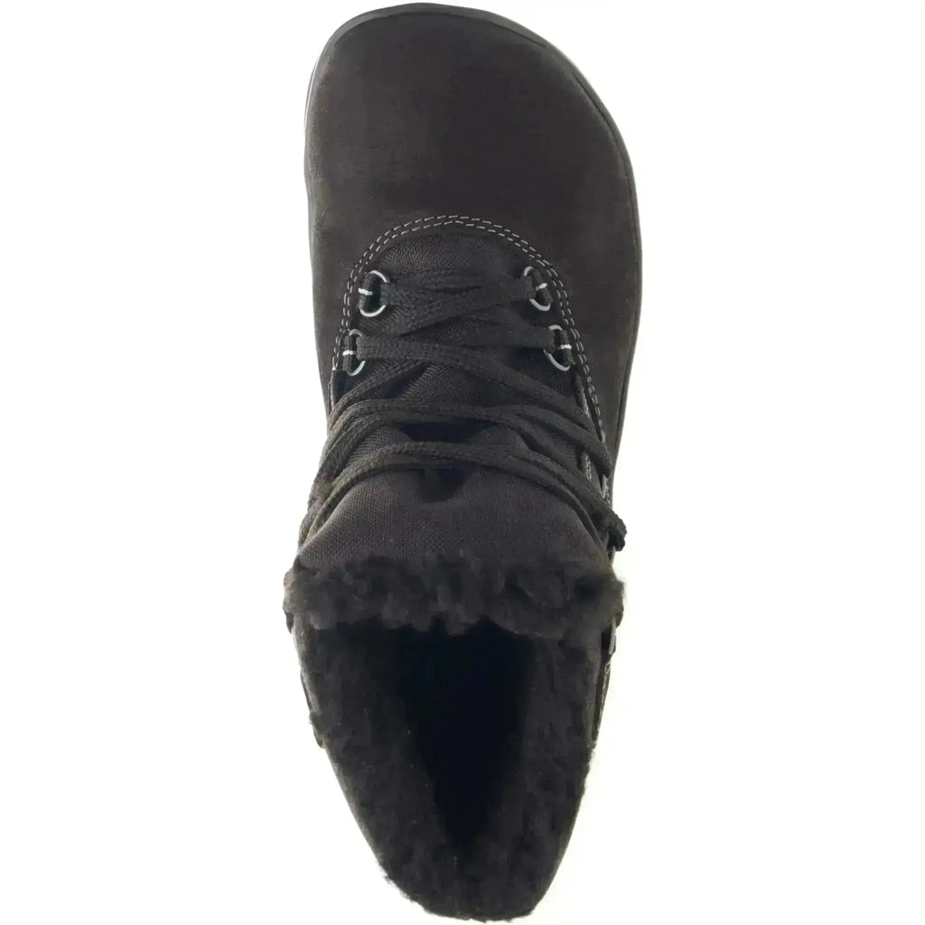 Fare Bare - Aspenky Black - Botines barefoot impermeables calientes unisex negras