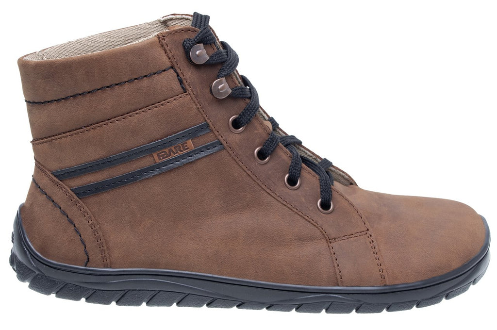 Fare Bare Avila All Year Brown - Botines barefoot otoñales marrones