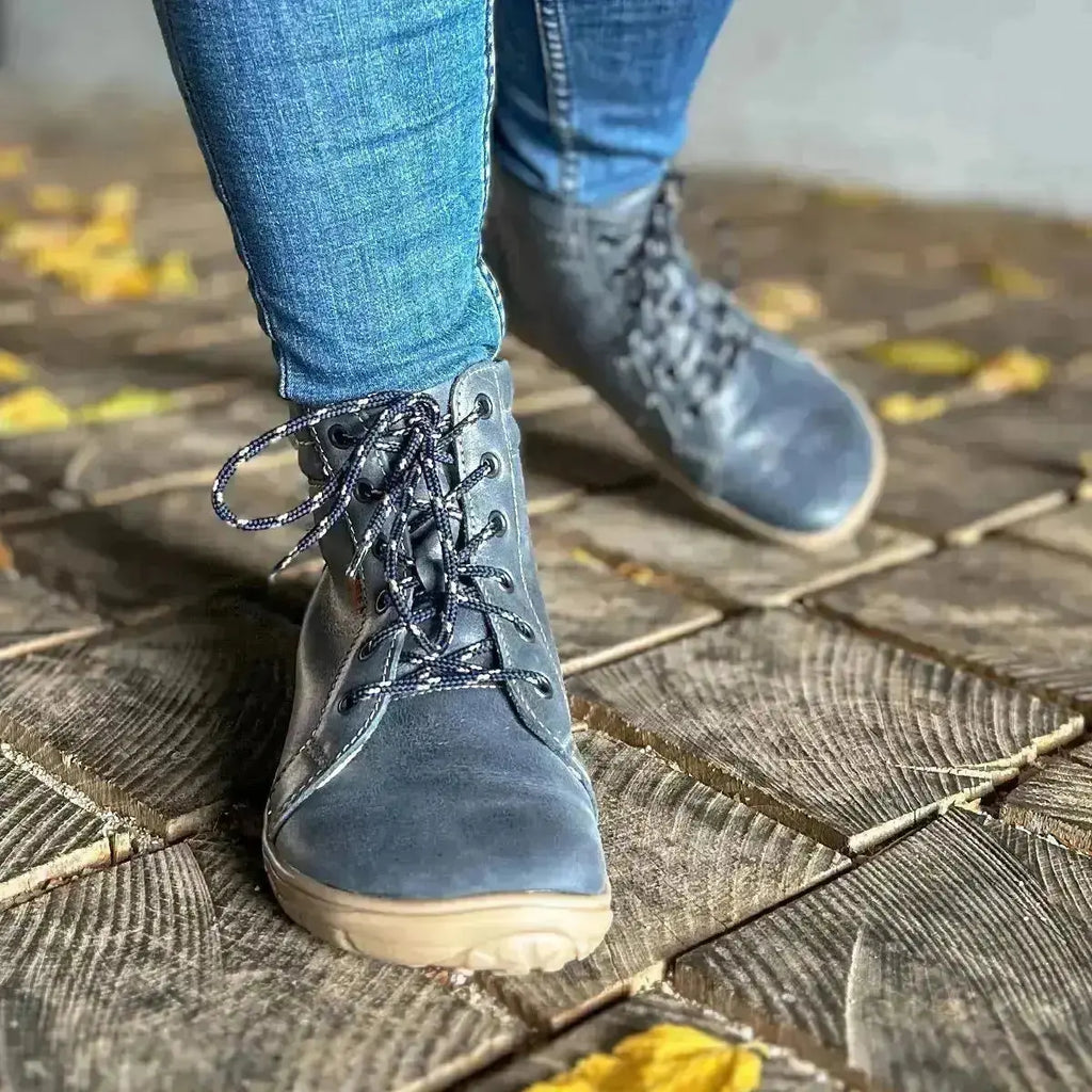 Fare Bare - AVILA All Year Denim - Botines barefoot unisex sin forro