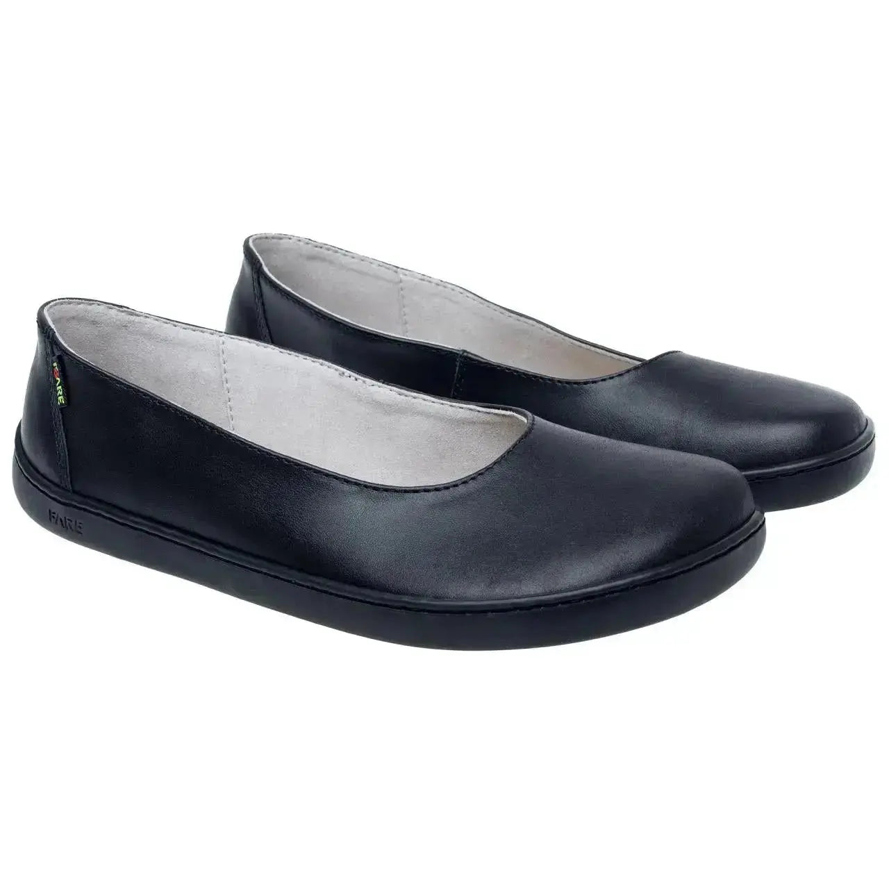 Ballerines Fare Bare Noires - Ballerines barefoot en cuir