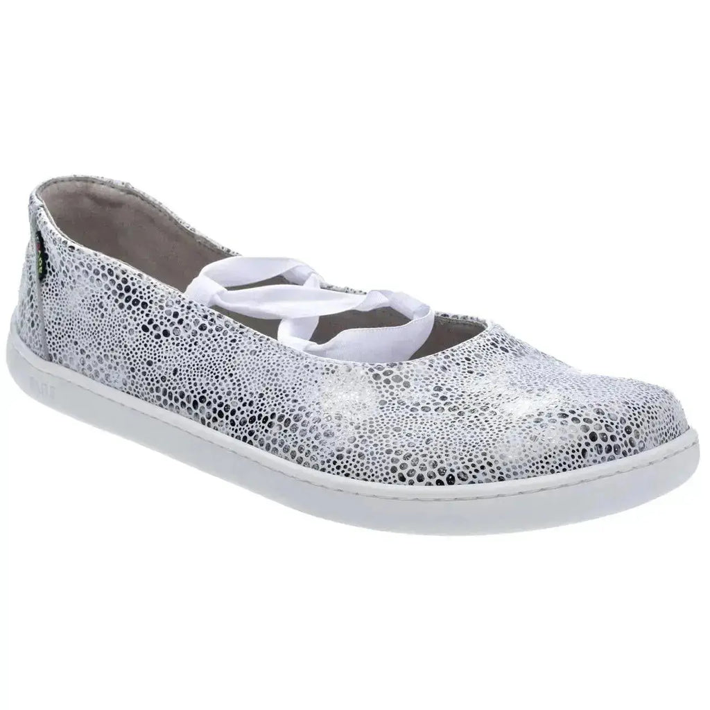 Fare Bare Ballerinas Silver White - Bailarinas barefoot de cuero