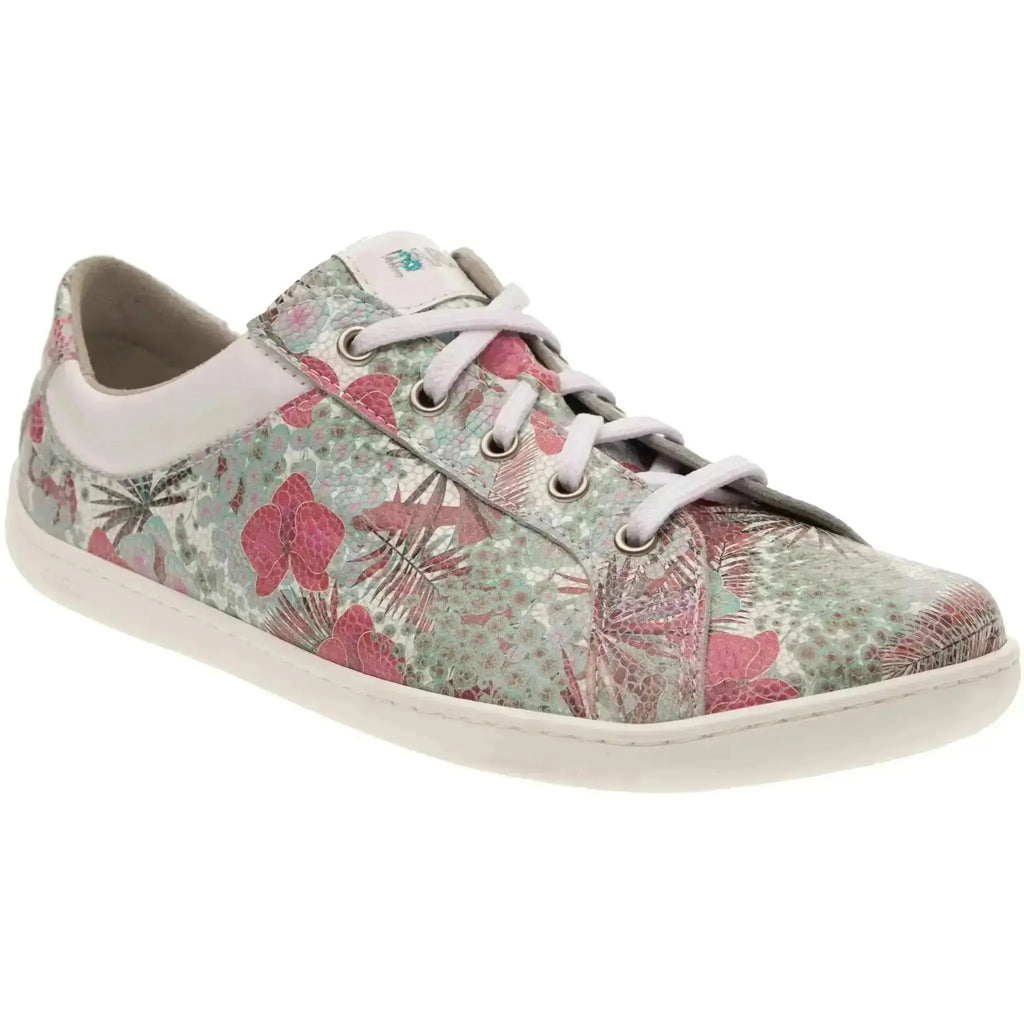 Fare Bare - Elegant Azura Flower - Deportivas barefoot de piel