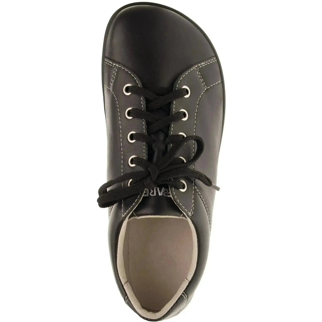 Fare Bare - Lugo Noir Élégant - Chaussures barefoot en cuir