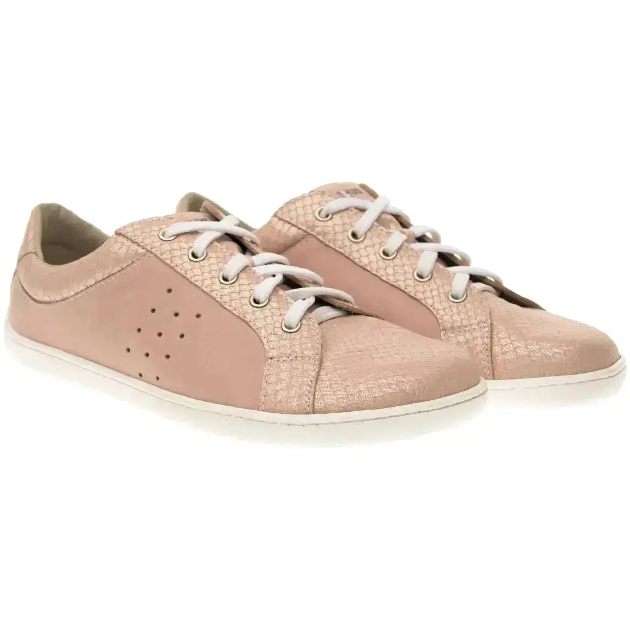 Fare Bare - Marbela Rose Élégant - Chaussures barefoot en cuir