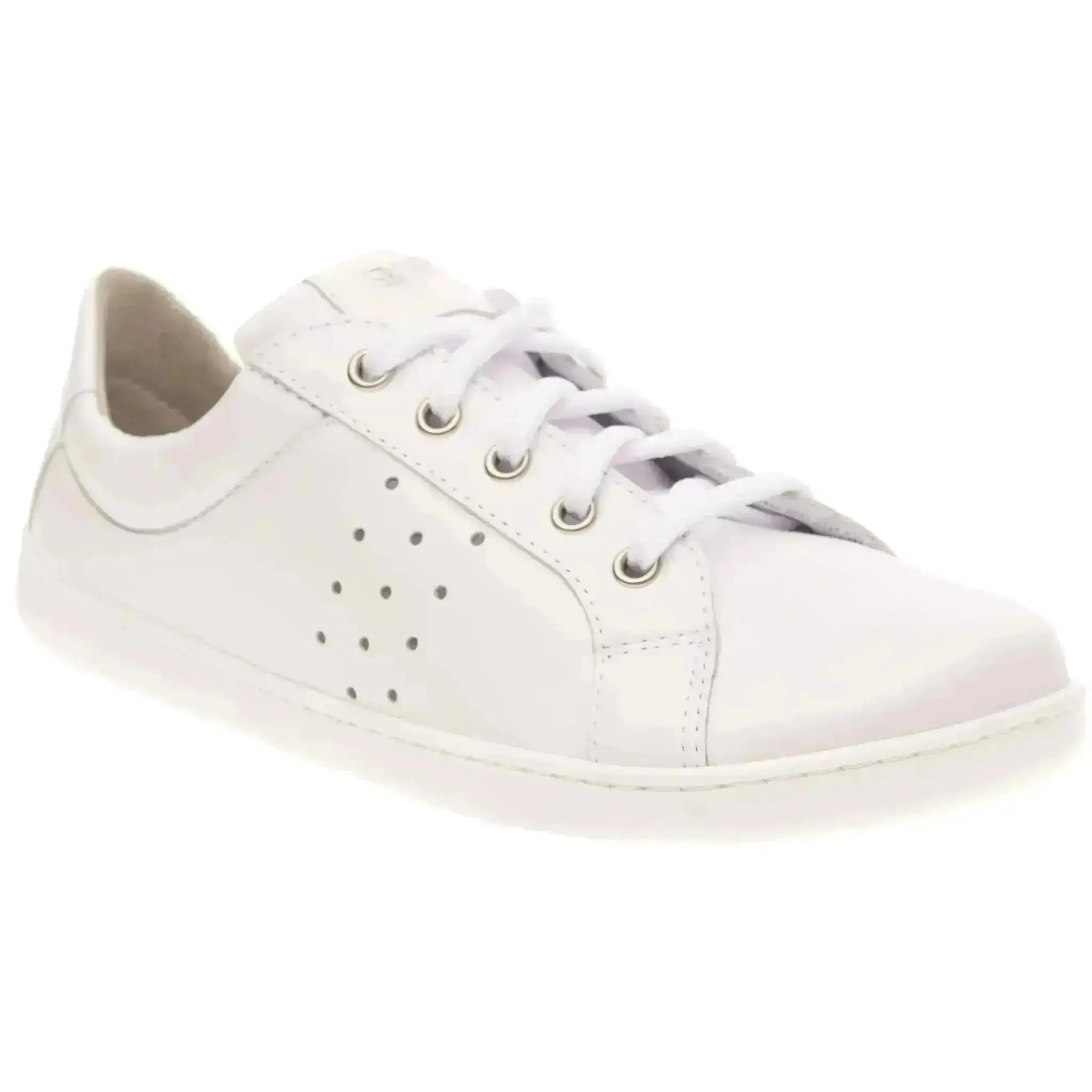 Fare Bare - Elegant Tiana White - Deportivas barefoot de piel