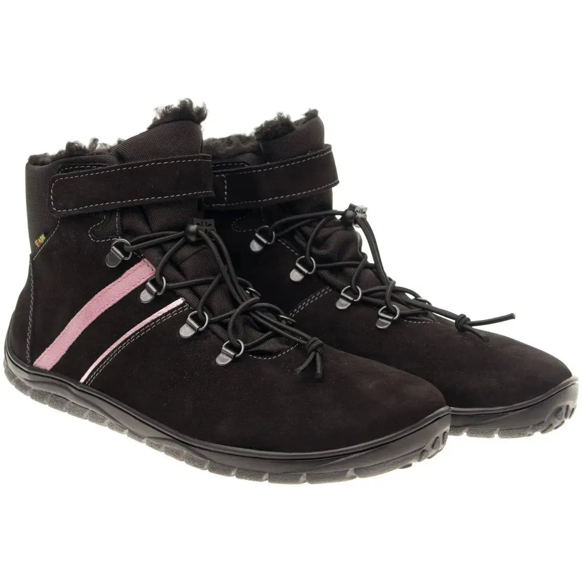 Fare Bare - Fjordky Hiver Noir Imperméable - Bottines barefoot imperméables d'hiver