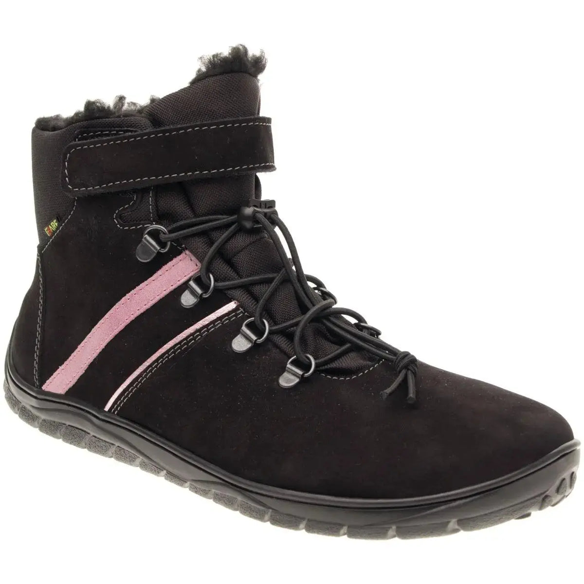 Fare Bare - Fjordky Hiver Noir Imperméable - Bottines barefoot imperméables d'hiver