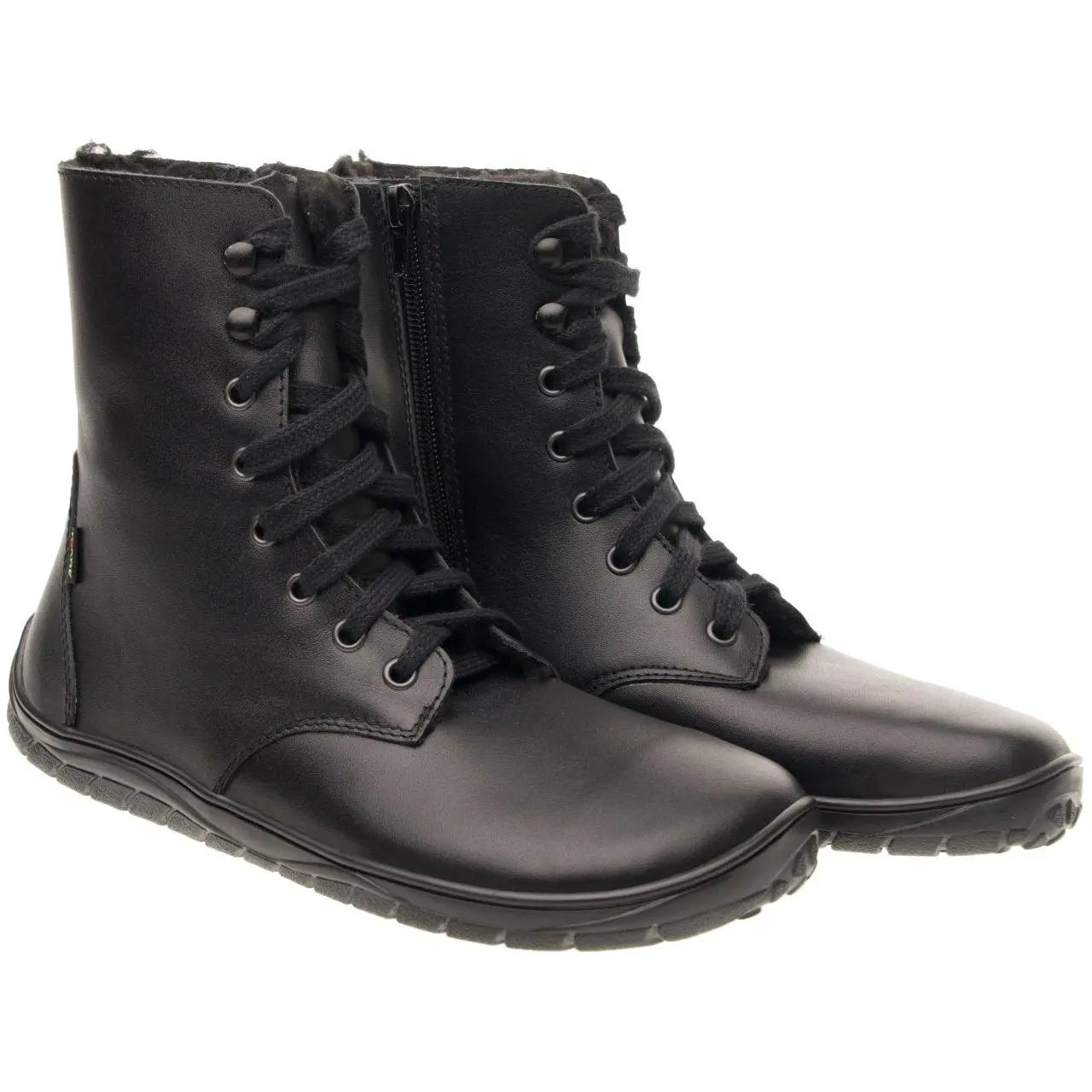 Fare Bare - Bottes d'hiver Freya Noires - bottes barefoot chaudes d'hiver
