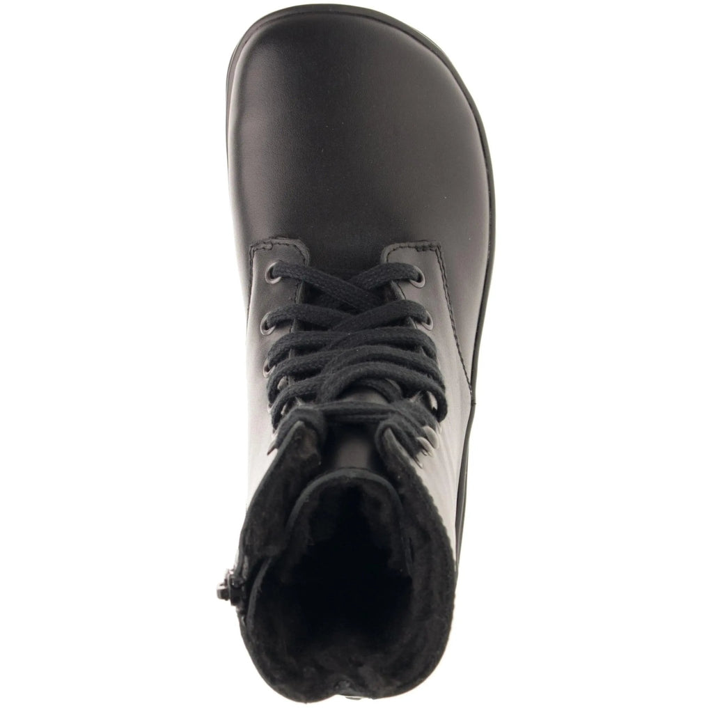 Fare Bare - Bottes d'hiver Freya Noires - bottes barefoot chaudes d'hiver