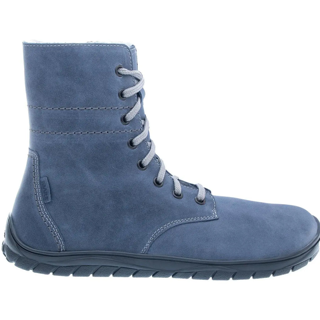 Fare Bare - Freya Winter Shoes Blue - botas barefoot de invierno calientes