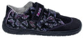 Fare Bare Kids Darianky Black - zapatillas barefoot infantiles casual negras con estampado de mariposas  Cacles Barefoot