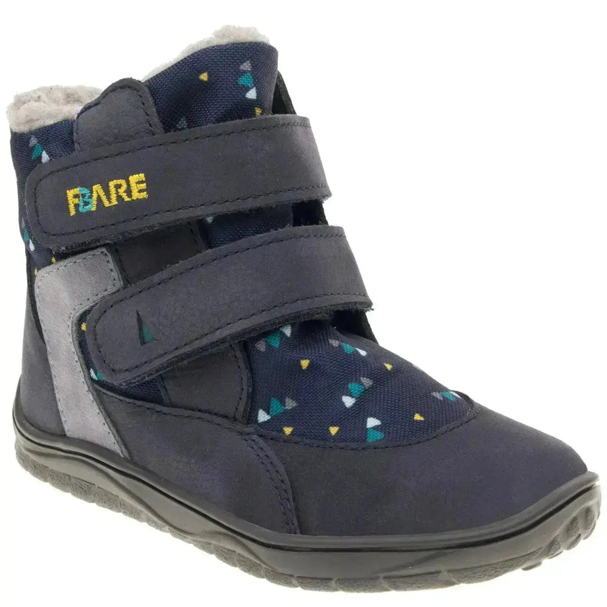 Fare Bare Kids - Frostky Winter Waterproof Blue - Botines barefoot infantiles impermeables calientes