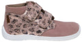 Fare Bare Kids Holeby Apricot - Botines barefoot infantiles otoñales de cuero con estampado otoñal  Cacles Barefoot