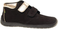 Fare Bare Kids Holeby Black - Botines barefoot infantiles otoñales de cuero negras con dorado  Cacles Barefoot