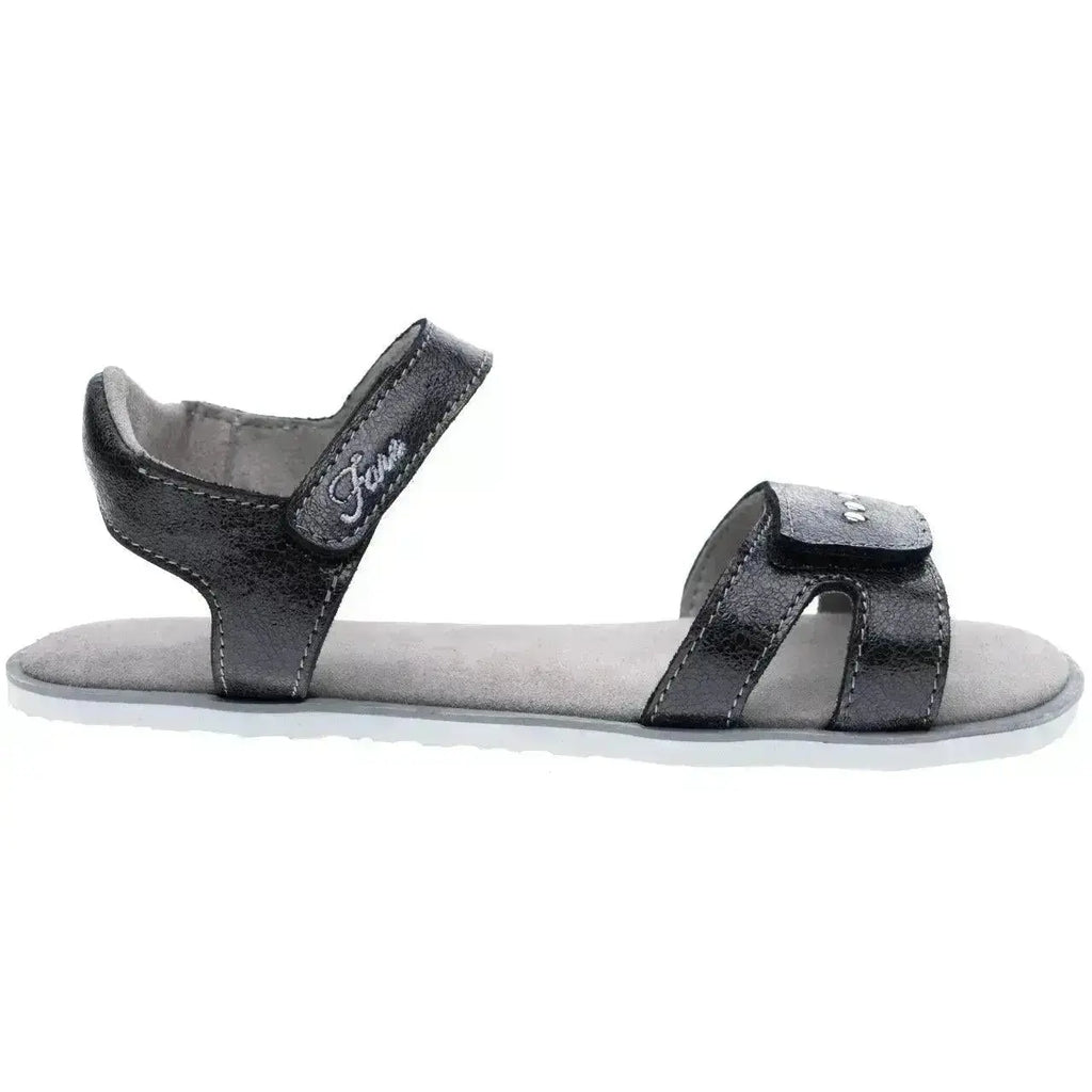 Fare Bare Kids - Summer Shoes Black - Sandalias barefoot infantiles negro