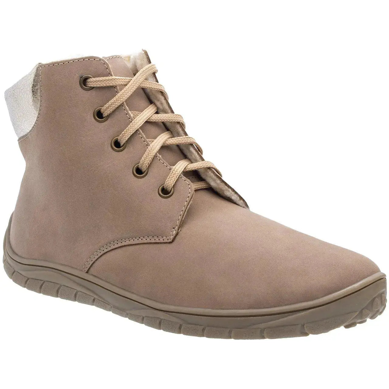 Fare Bare - Nivella Hiver Beige - Bottine barefoot avec doublure hivernale