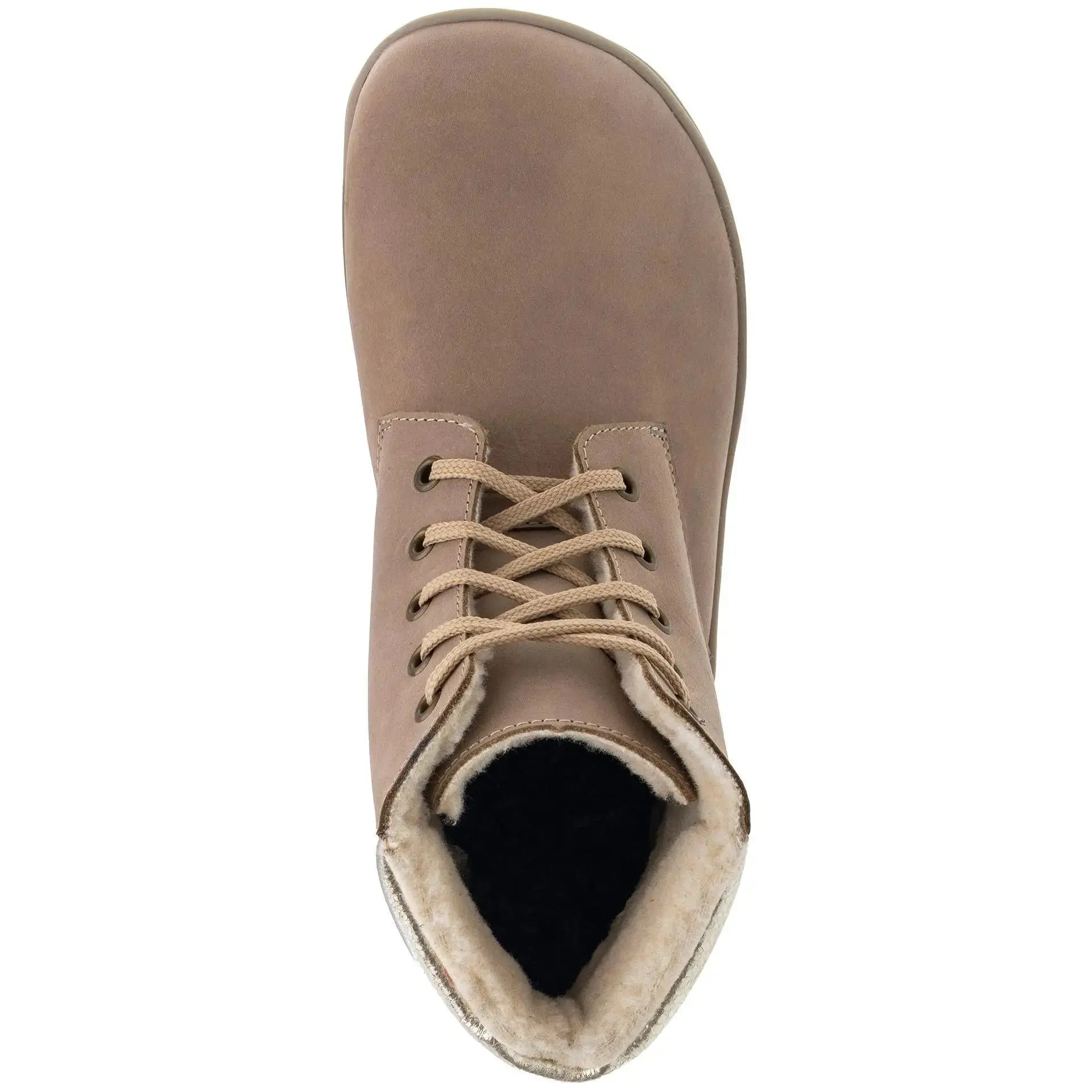 Fare Bare - Nivella Hiver Beige - Bottine barefoot avec doublure hivernale