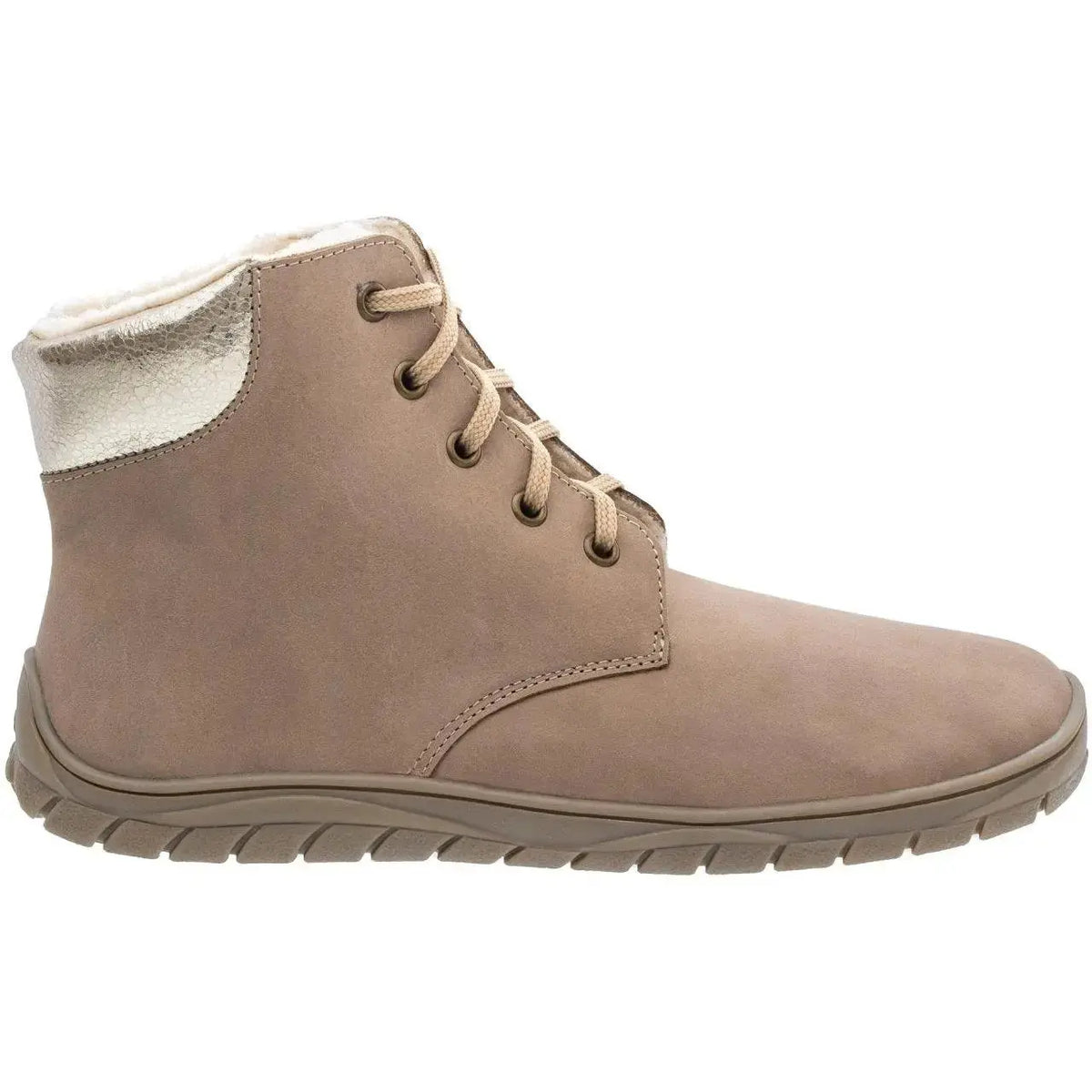 Fare Bare - Nivella Hiver Beige - Bottine barefoot avec doublure hivernale