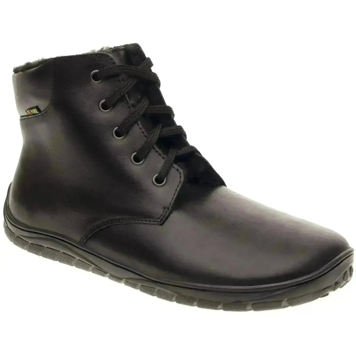 Fare Bare - Nivella Winter Black - Botines barefoot unisex calientes negros