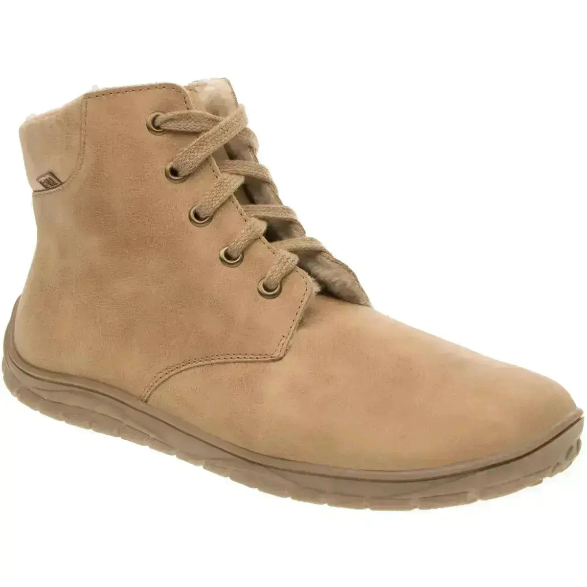 Fare Bare - Nivella Winter Camel - Botines barefoot con forro caliente unisex