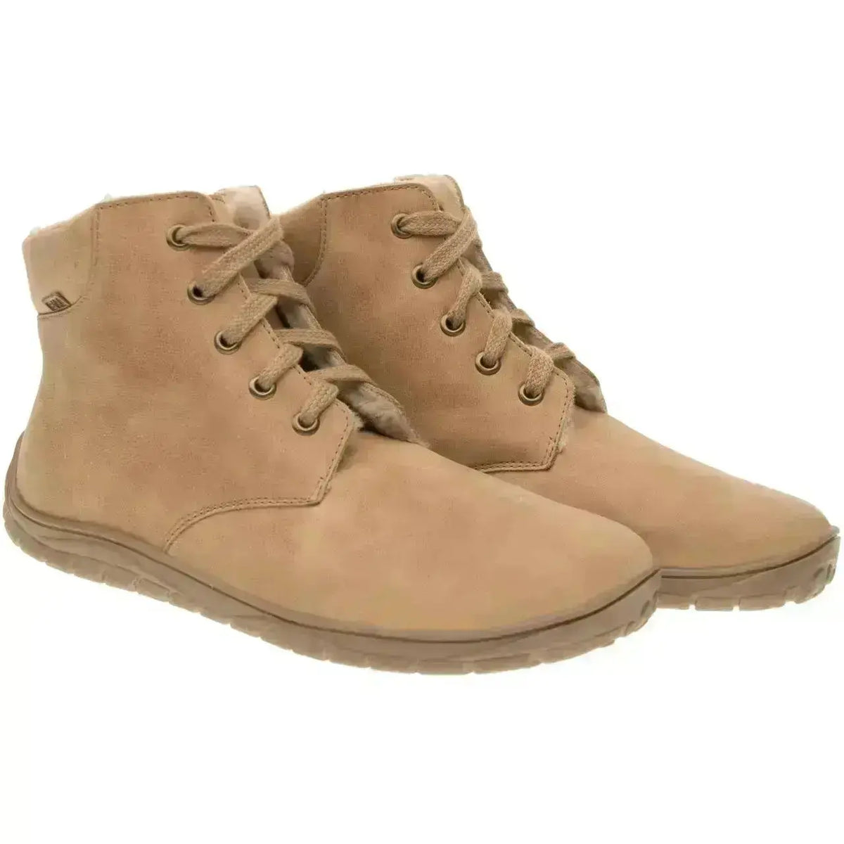 Fare Bare - Nivella Winter Camel - Botines barefoot con forro caliente unisex