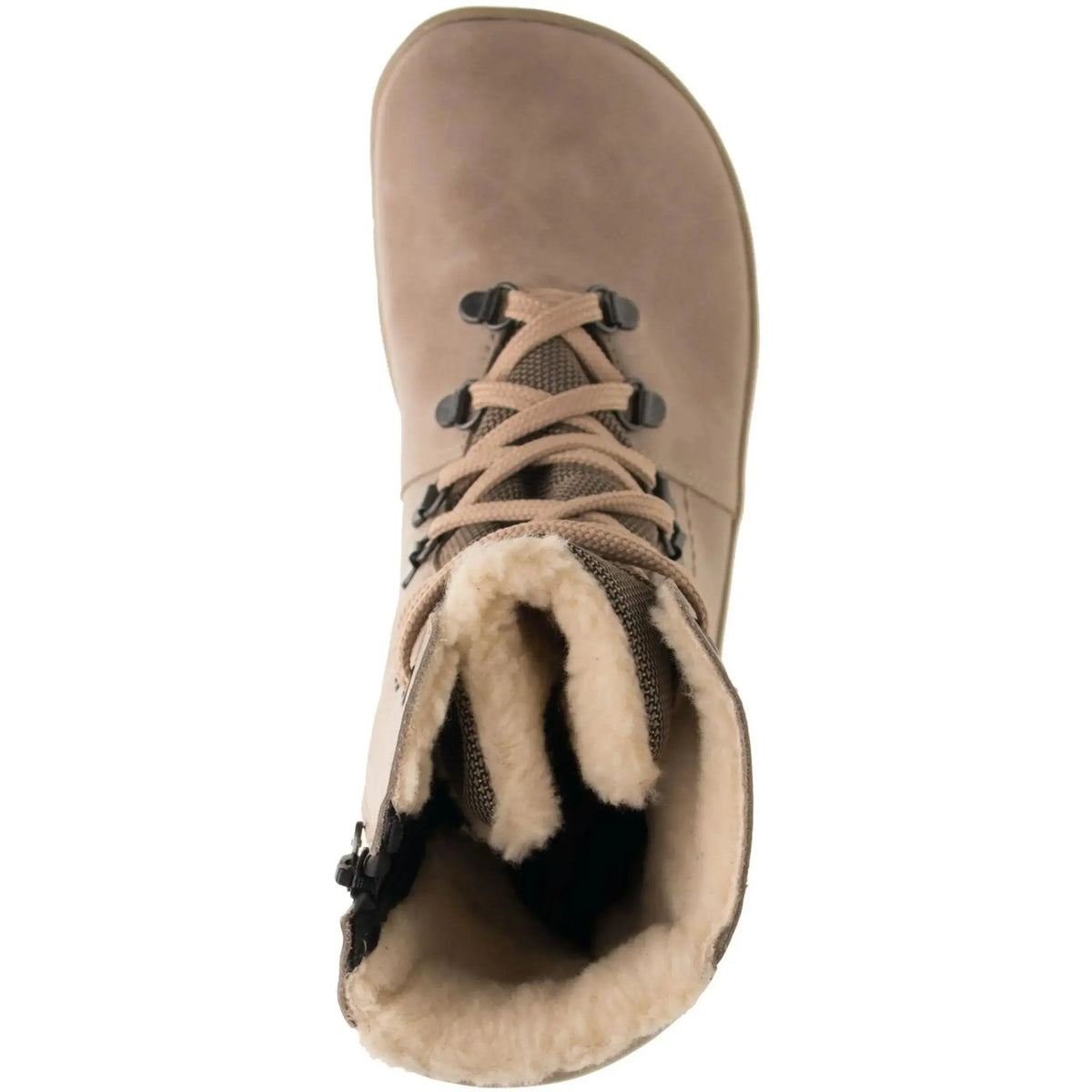 Fare Bare - Beige Hivernal - Bottines barefoot imperméables avec doublure hivernale
