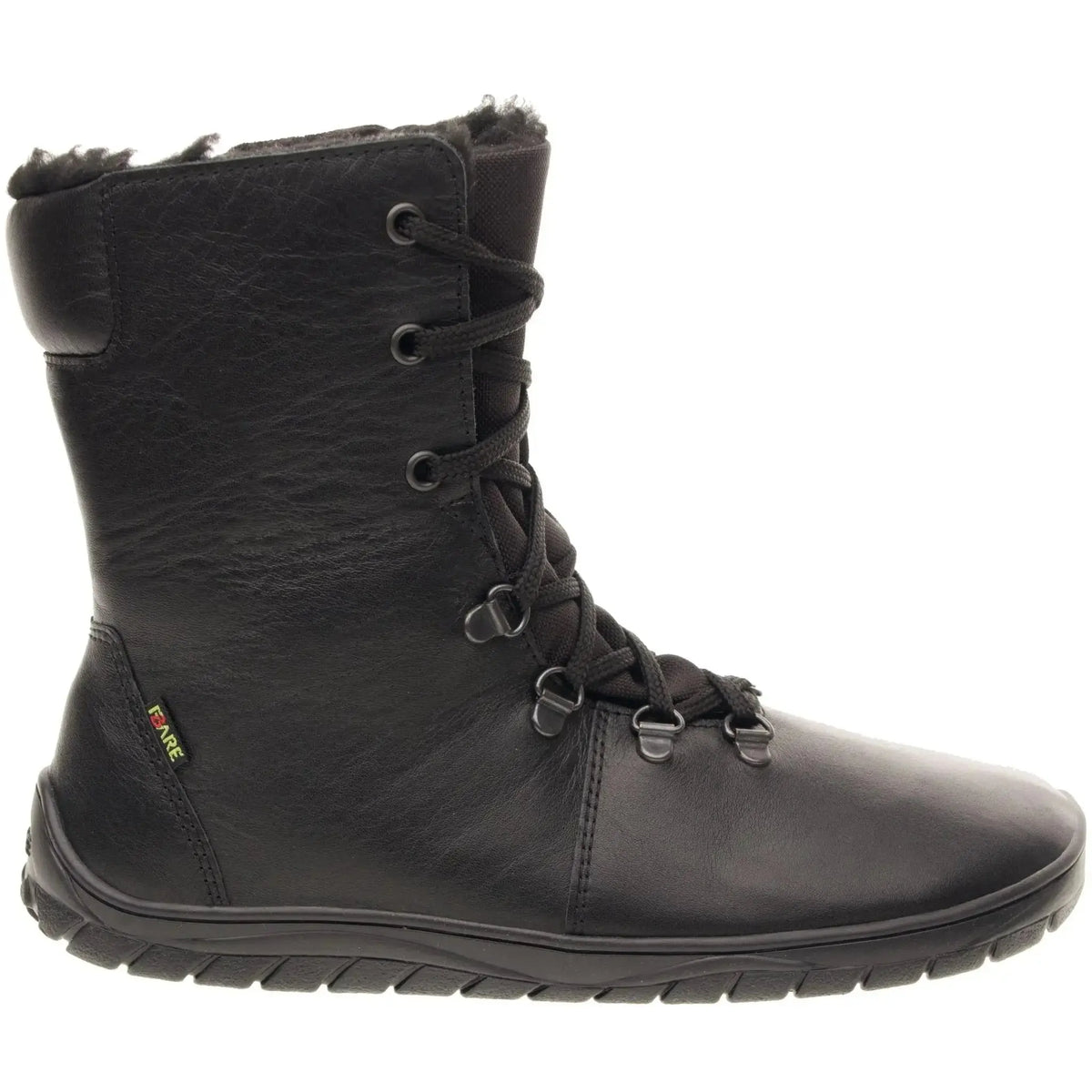 Fare Bare - Norry Winter Black - Bottines barefoot imperméables avec doublure hivernale
