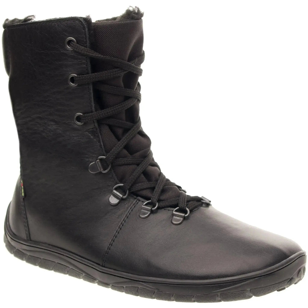 Fare Bare - Norry Winter Black - Botines barefoot impermeables calientes unisex