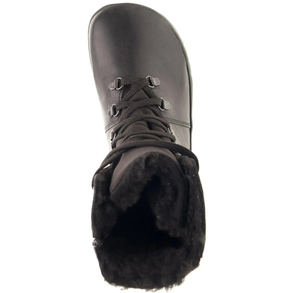 Fare Bare - Norry Winter Black - Botines barefoot impermeables calientes unisex