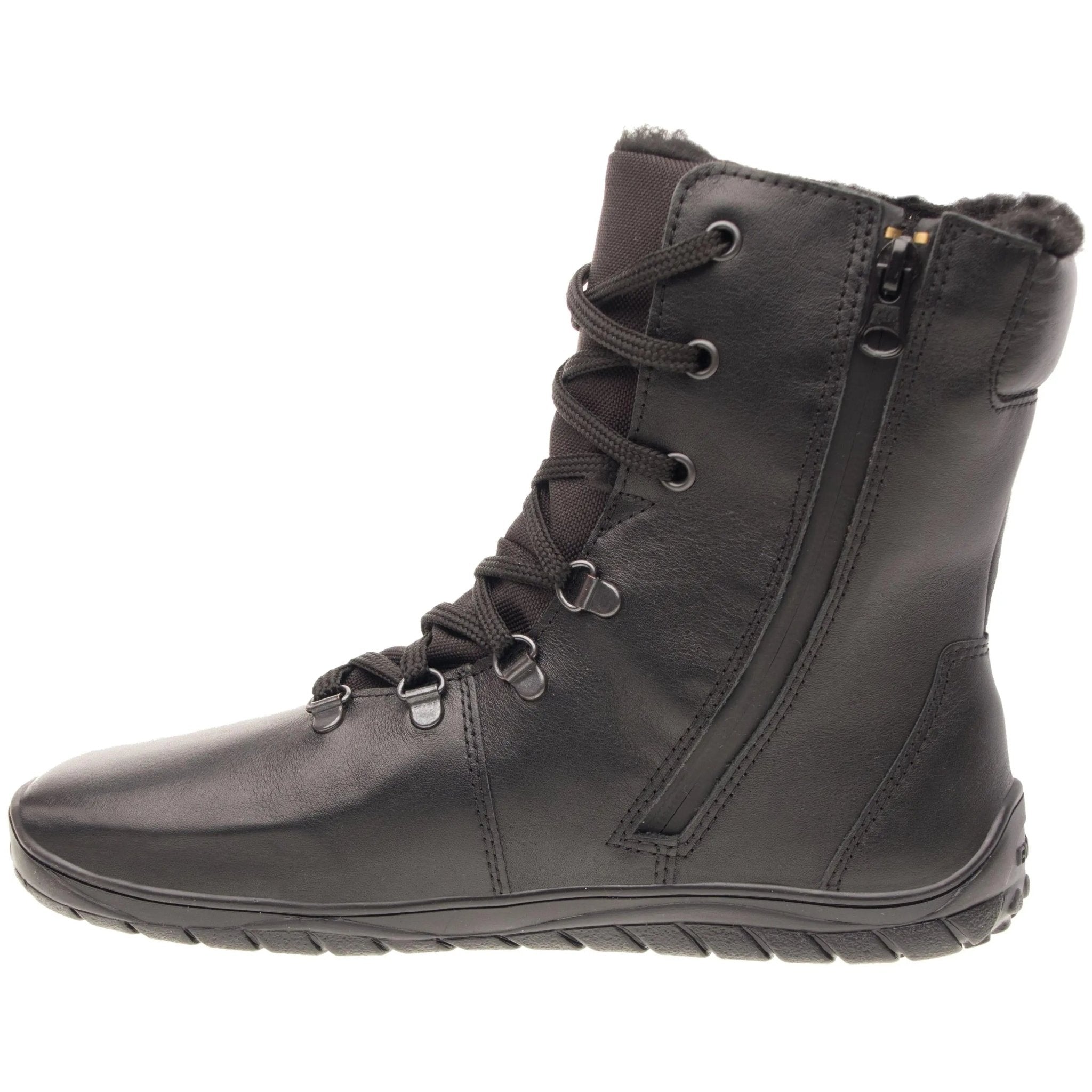 Fare Bare - Norry Winter Black - Bottines barefoot imperméables avec doublure hivernale