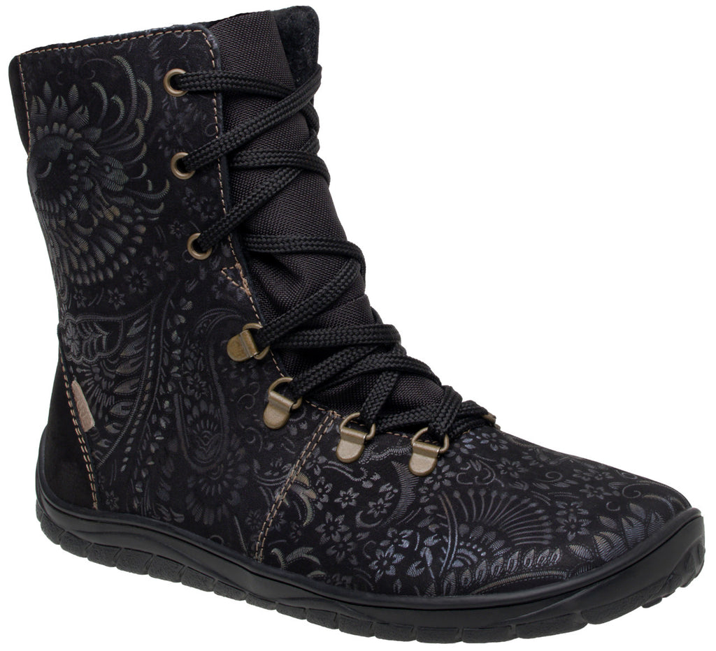 Fare Bare - Norry Winter Black - Waterproof barefoot boots with winter lining