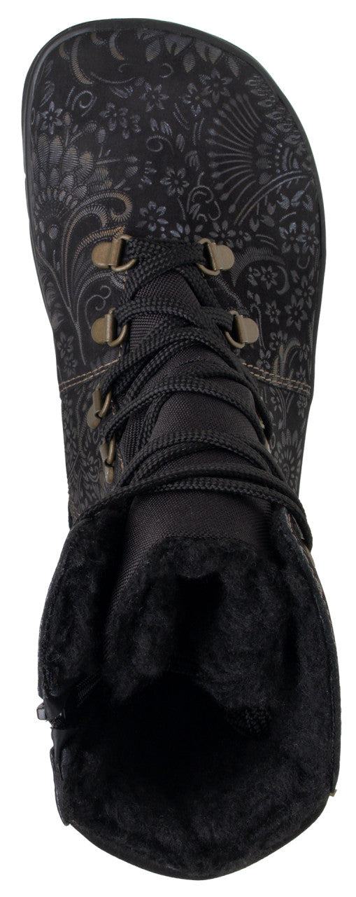 Fare Bare - Norry Winter Black - Waterproof barefoot boots with winter lining