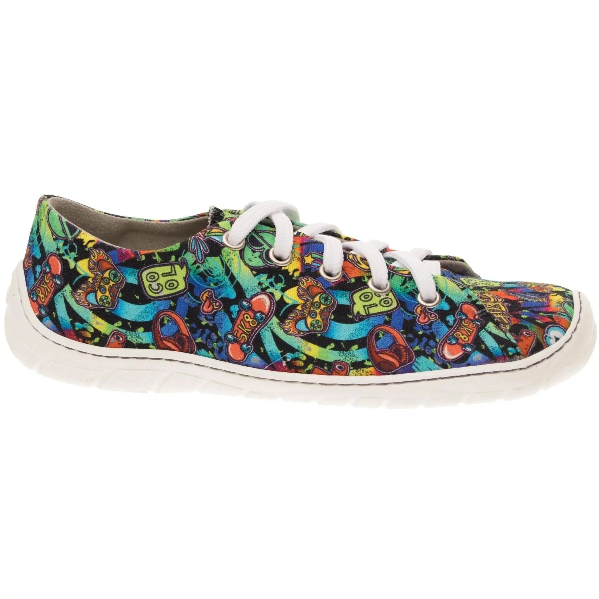 Fare Bare - Sicilky B5711431 Graffiti - Lonetas barefoot unisex azul marino con estampado de graffiti