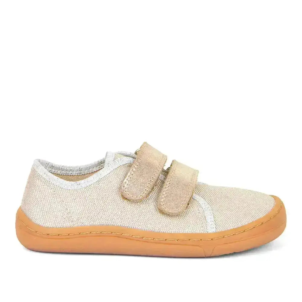 Froddo Barefoot - Barefoot Canvas Gold Shine - Lonetas barefoot infantiles doradas