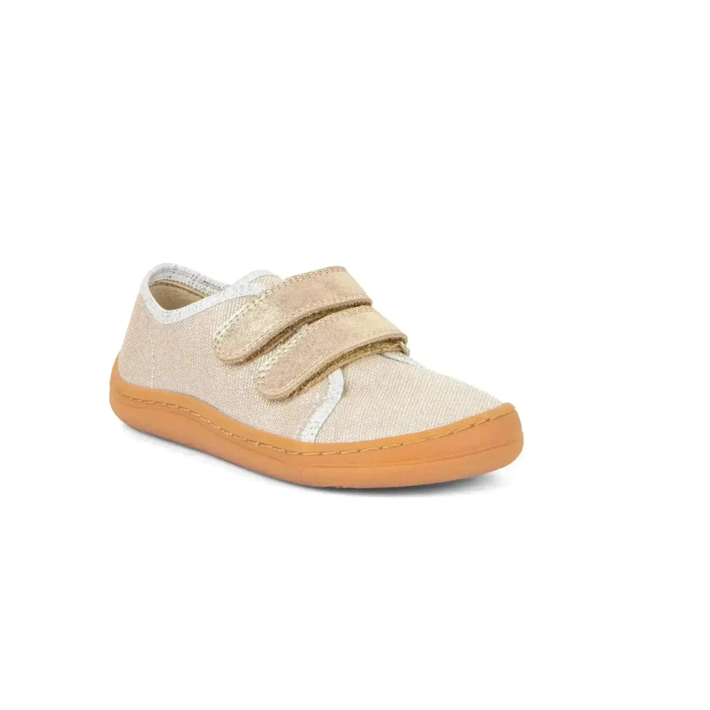 Froddo Barefoot - Barefoot Canvas Gold Shine - Lonetas barefoot infantiles doradas