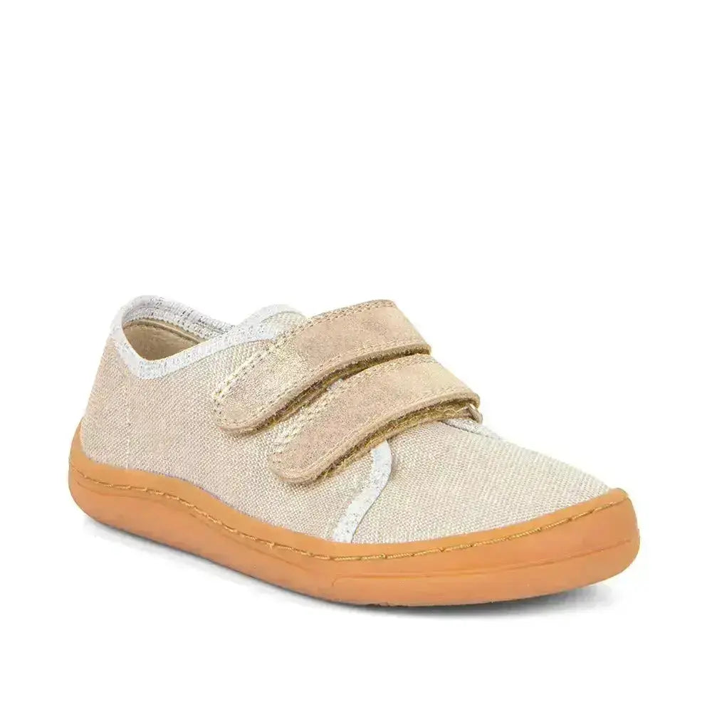 Froddo Barefoot - Barefoot Canvas Gold Shine - Lonetas barefoot infantiles doradas