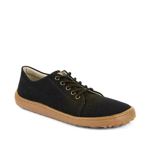 Froddo Barefoot - Botaniq Laces Black - Lonetas barefoot de cordones para mujer negras