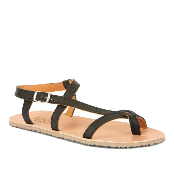 Froddo Barefoot - Flexy W Black - Sandalias barefoot de dedo negras para mujer
