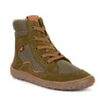 Froddo Barefoot - TEX Wool Grow Olive - Botines Barefoot de Cordones para mujer con Membrana Tex Oliva