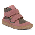 Froddo Barefoot - Tex Autumn Grey Pink - Botines Barefoot Infantiles Resistentes al agua rosas