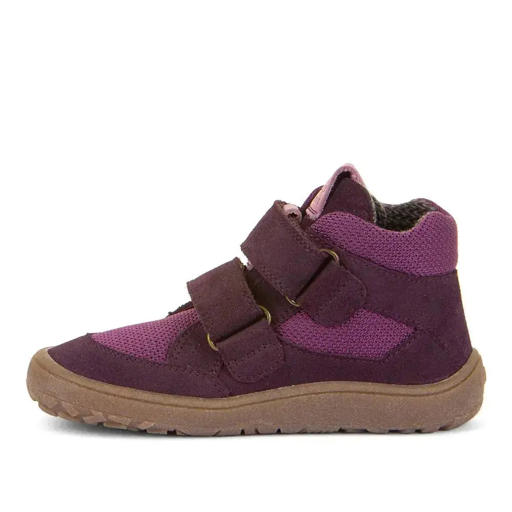 Froddo Barefoot - Tex Autumn Purple - Botines Barefoot Infantiles Resistentes al agua morados