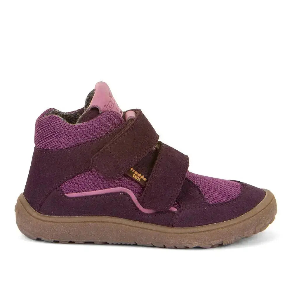 Froddo Barefoot - Tex Autumn Purple - Botines Barefoot Infantiles Resistentes al agua morados