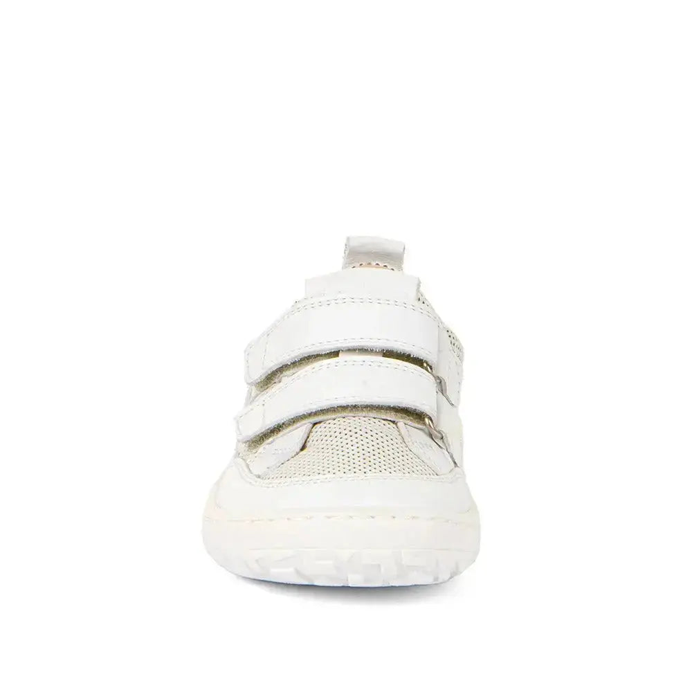 Froddo Barefoot - Zapatillas barefoot colegiales infantiles blancas