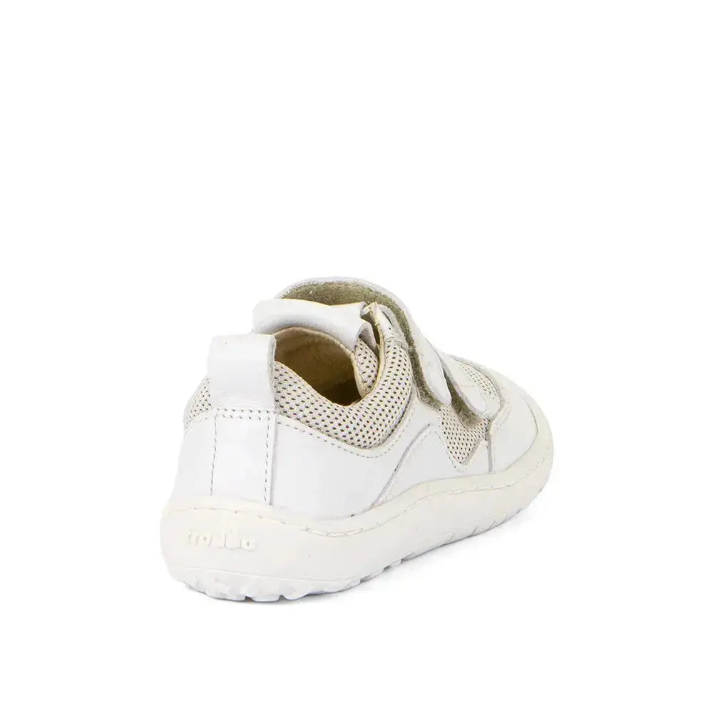 Froddo Barefoot - Zapatillas barefoot colegiales infantiles blancas