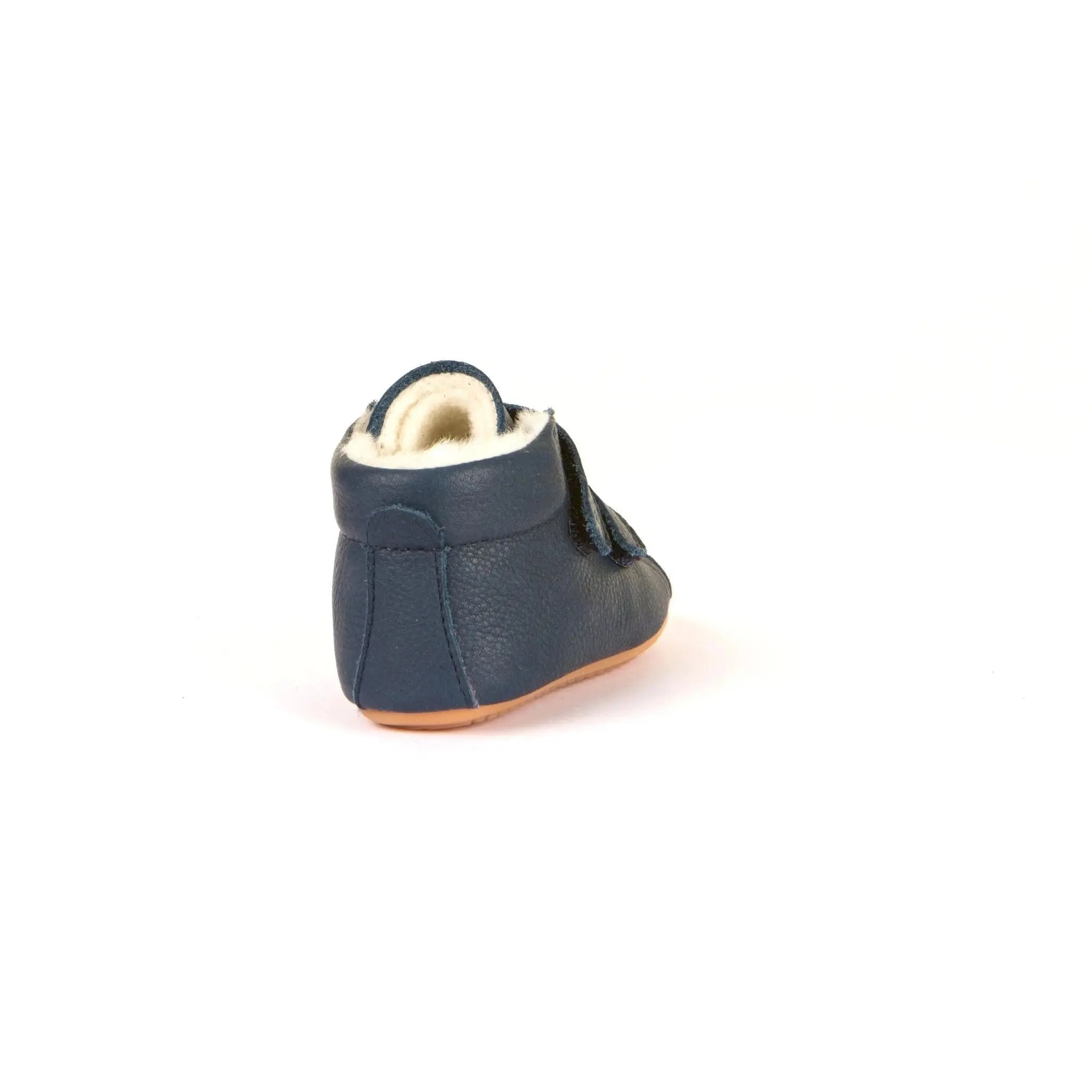 Froddo Prewalker Navy - botitas respetuosas de primeros pasos con borreguito