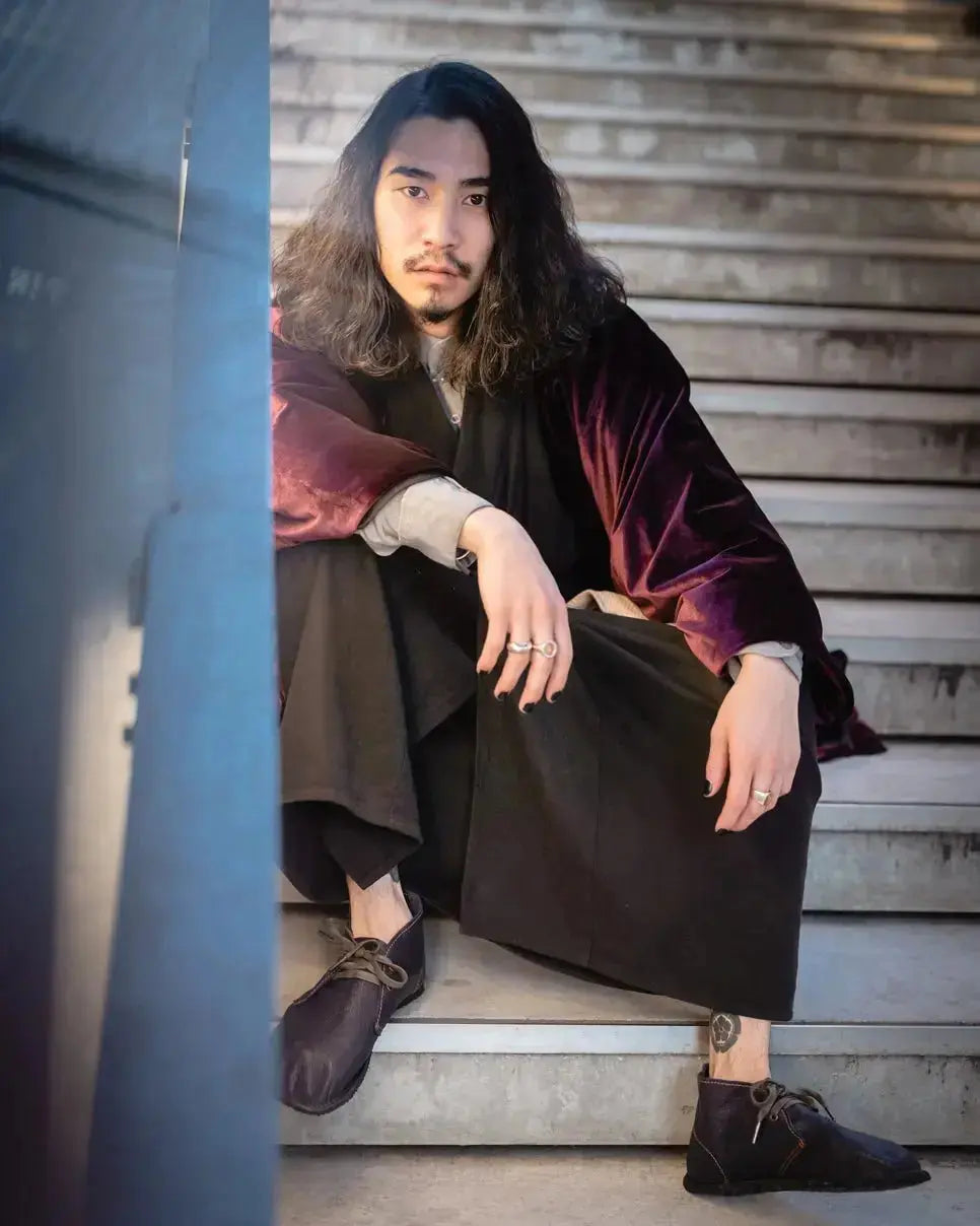 Gaucho Ninja - Barefoot Pals Blue Suede - Bottines Barefoot