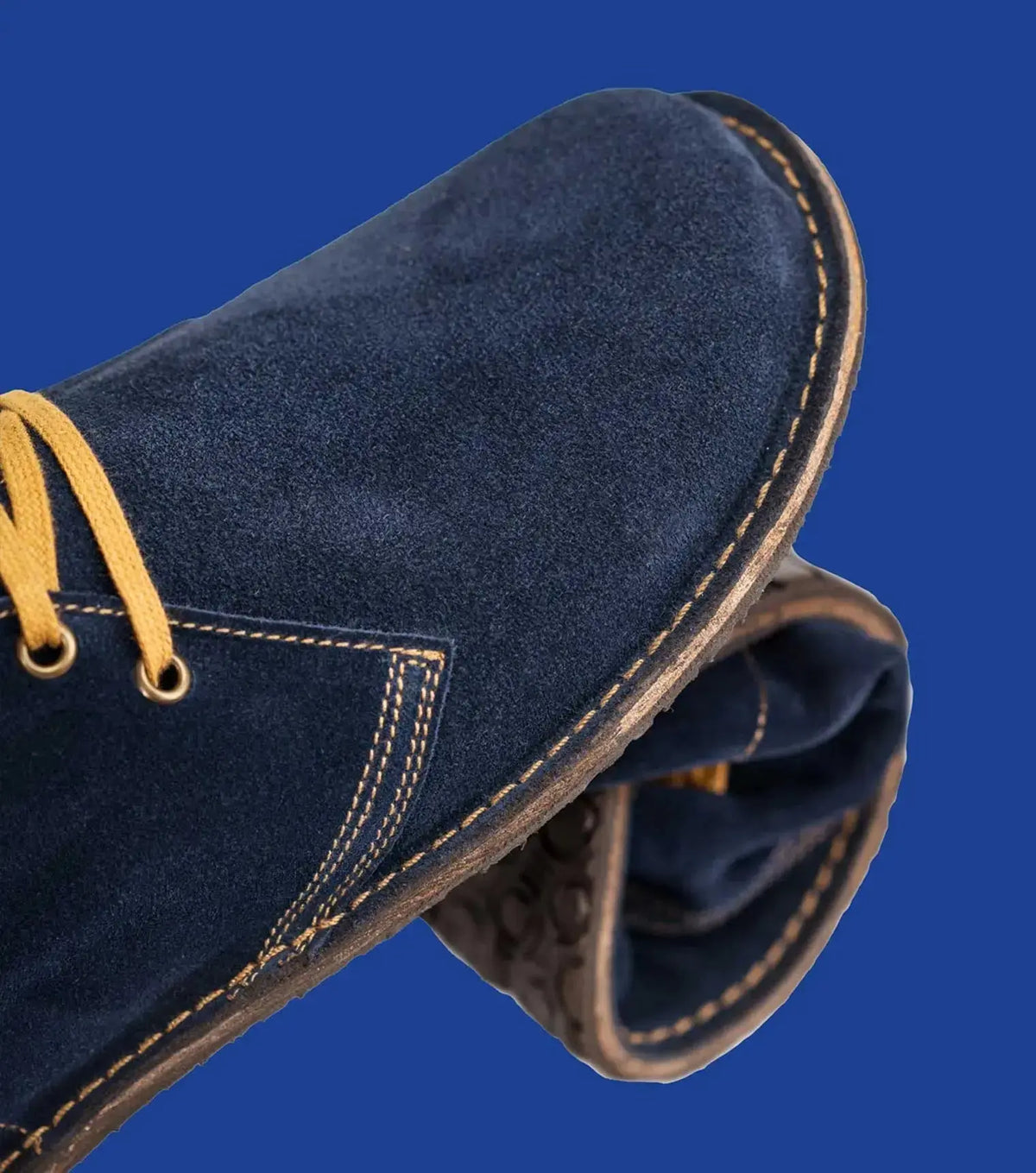 Gaucho Ninja - Barefoot Pals Blue Suede - Botines Barefoot unisex marino